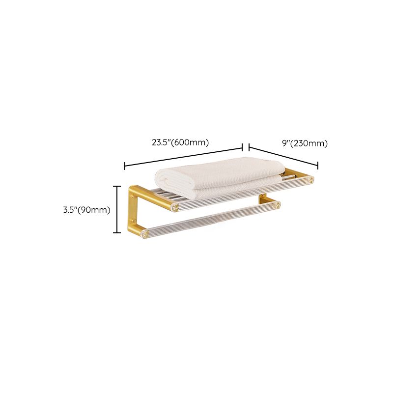 BowLift | Metal and acrylic bathroom accessories as a single piece or in a set in gold