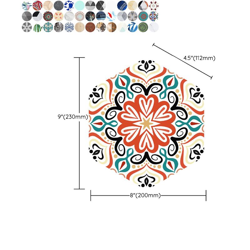 BowLift | Plastic Mosaic Tile Wallpaper Hexagonal for Stick-On and Removable Back Wall Tile