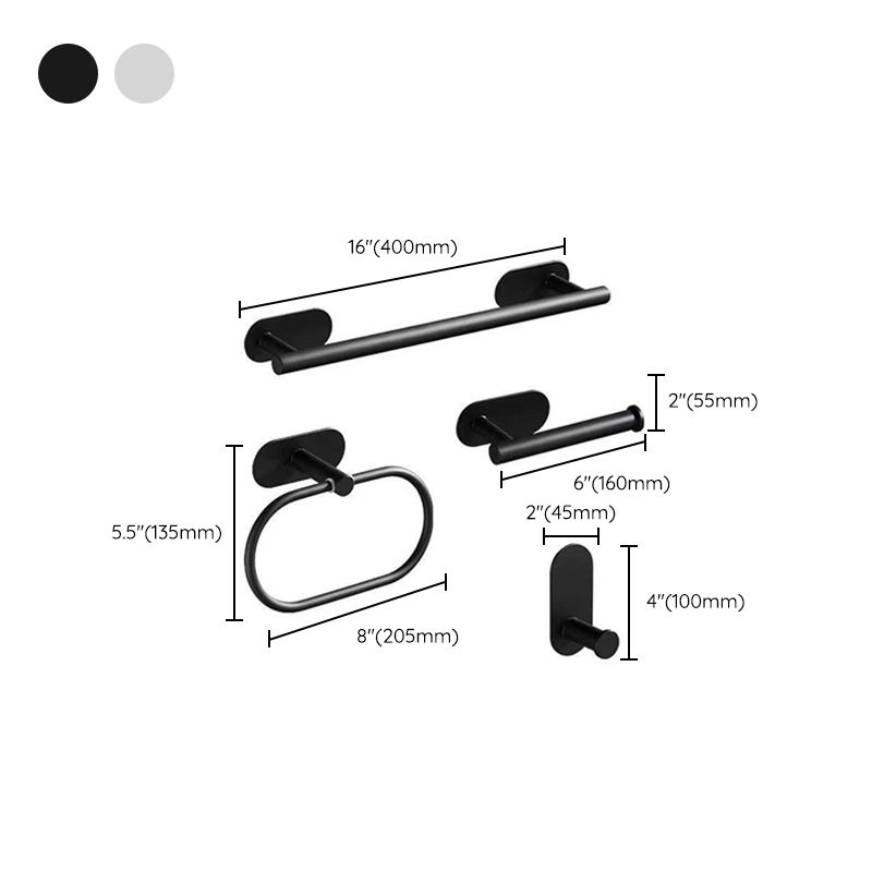 BowLift | Metal Bathroom Set 4-piece Modern Style Bathroom Fixtures Set