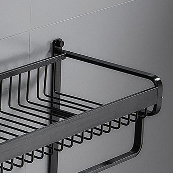 BowLift | Black / Silver Bathroom Accessories Aluminum Hardware Set Bathroom Shelf