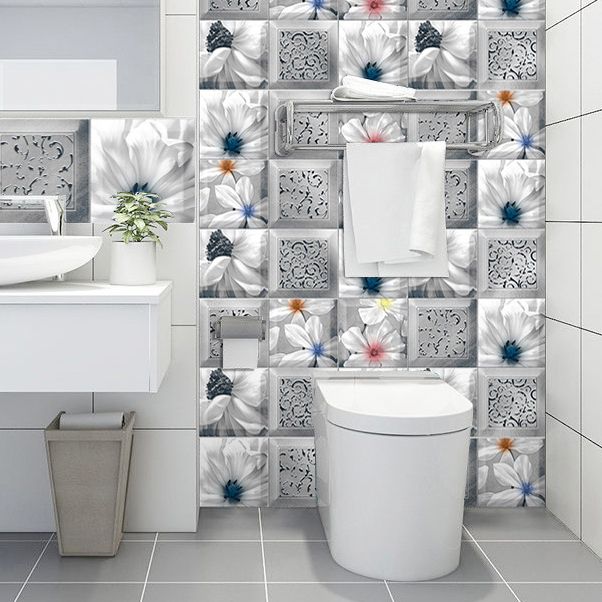 BowLift | Plastic Peel and Stick Backsplash Tile Square Wallpaper with waterproof