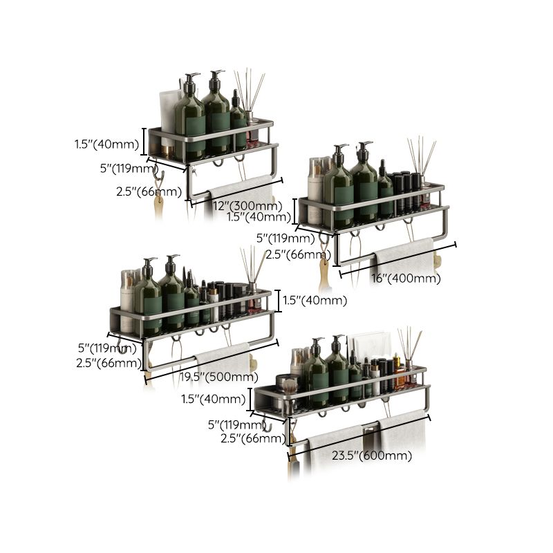 BowLift | Minimalism Matte Metal Bathroom Accessory Set Modern Bathroom Rack