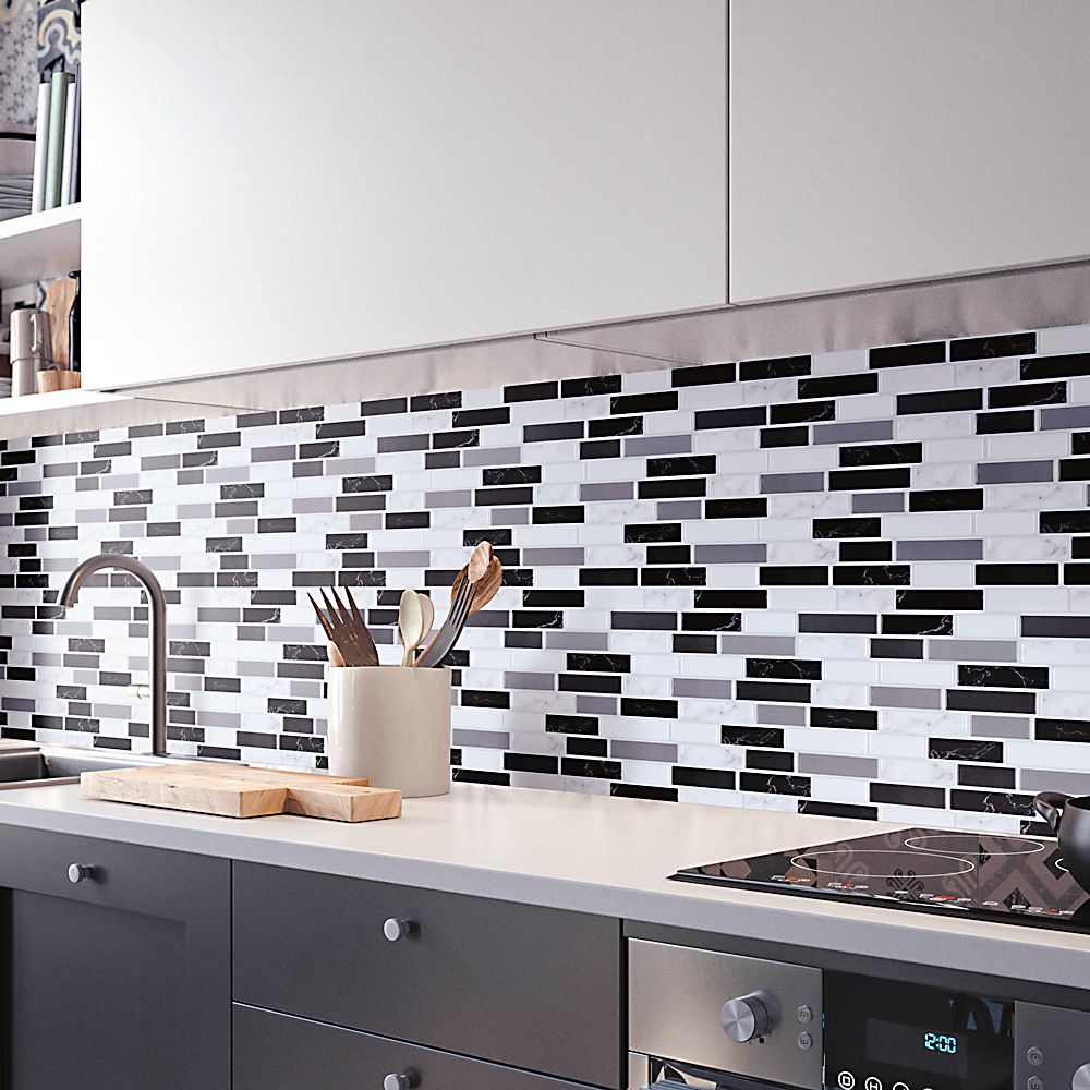 BowLift | Plastic Peel & Stick Subway Tile Modern Simple Subway Tile Wallpaper