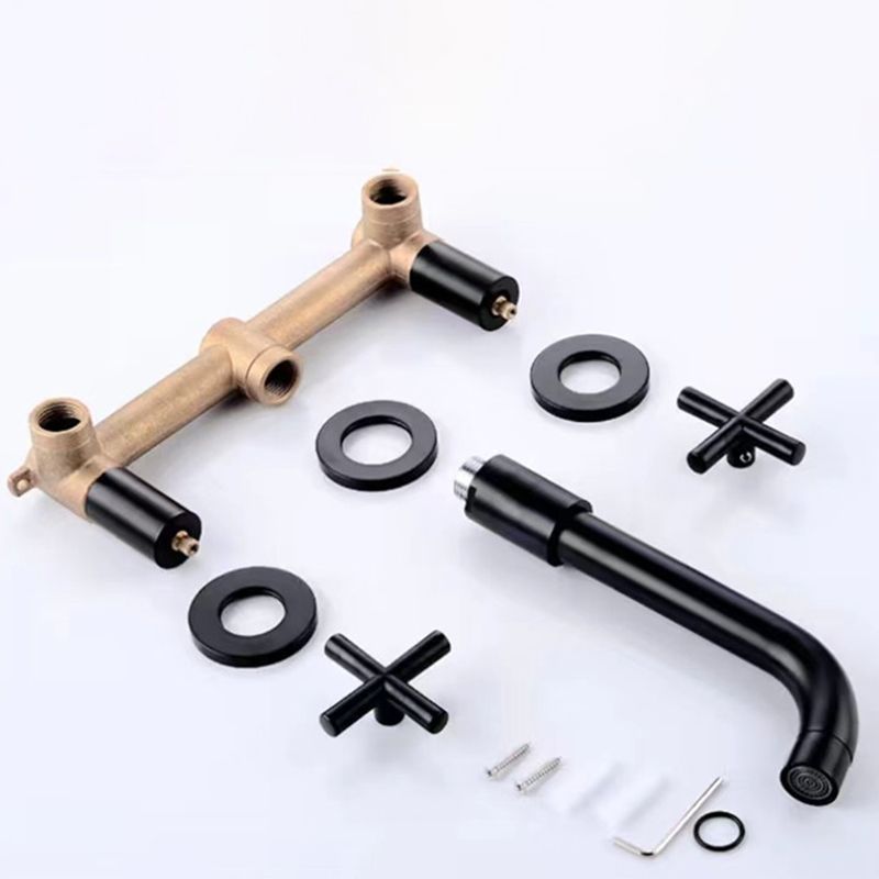 BowLift | Modern 1- or 2-Handle Bathroom Sink Faucet Round Wall-Mounted Bathroom Faucet.