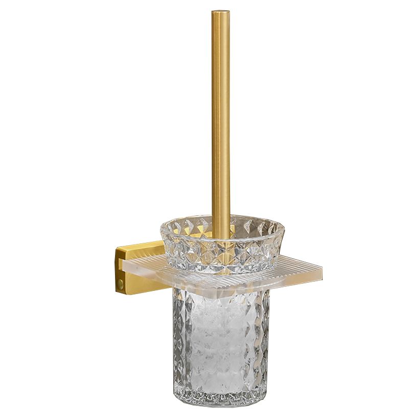 BowLift | Metal and acrylic bathroom accessories as a single piece or in a set in gold