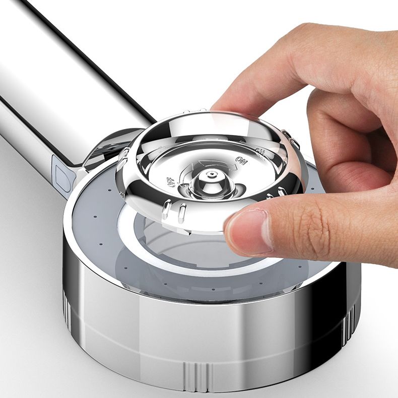 BowLift | Metal Shower Heads Round Handheld Adjustable Shower Heads with Self-Cleaning