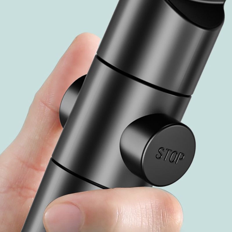 BowLift | Modern 6 Setting Shower Head Adjustable Spray Pattern Matt Black Round Shower Head