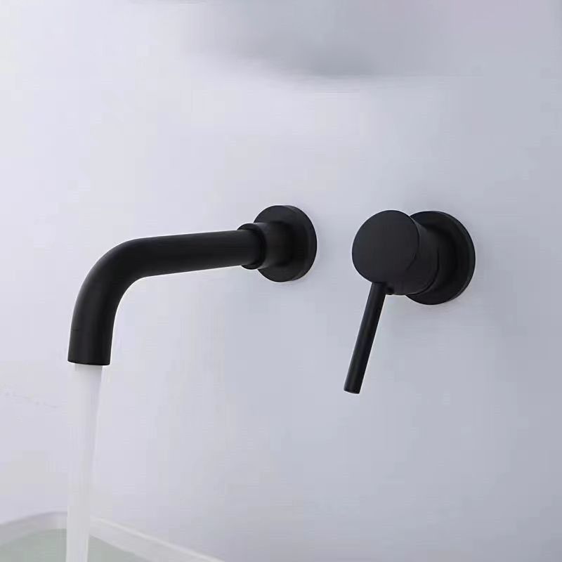 BowLift | Modern 1- or 2-Handle Bathroom Sink Faucet Round Wall-Mounted Bathroom Faucet.