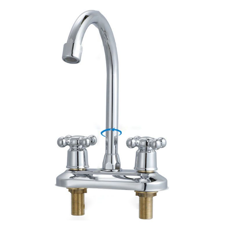 BowLift | Knob Handle Central Mixer Contemporary Design Basin Faucet 2-Hole Faucet for the Bathroom