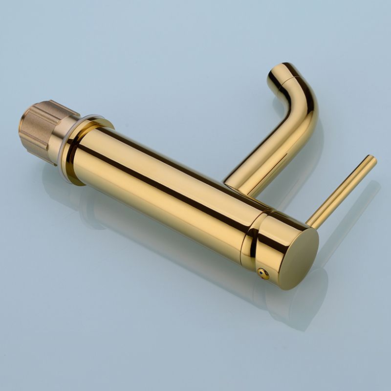 BowLift | Modern 1-Hand Basin Faucet Gold Brushed Sink Faucet Brass