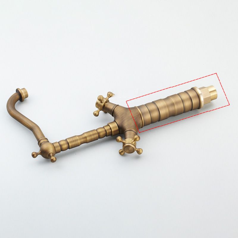 BowLift | Deck Mounted Copper Roman Tub Faucet Double Handles Roman Tub Faucet Set