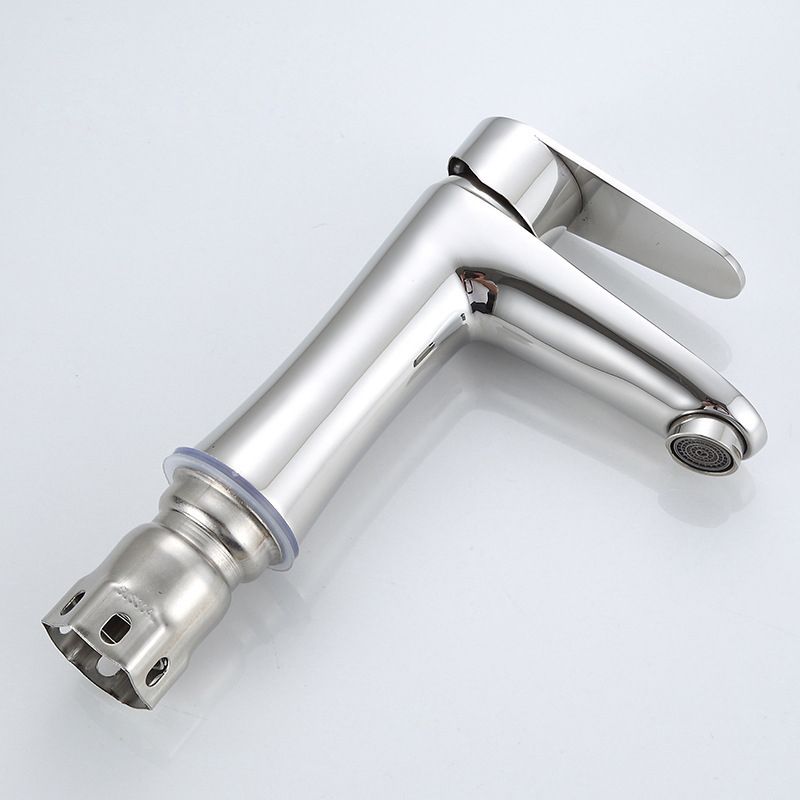 BowLift | Modern Basin Tap Monochrome Center Mount Low Arc Faucet for Bathroom