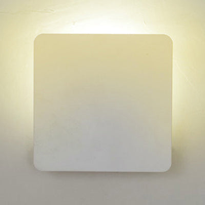 BowLift | LED Bedroom Wall Light with Square Aluminum Shade White Wall-Mounted Lamp in Warm/White Light