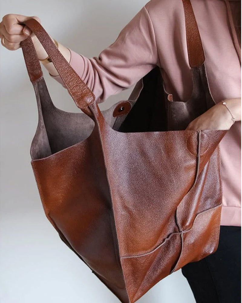 BowLift | Chic & Sustainable Leather Bag with Large Capacity - Elegant, Versatile Women's Handbag