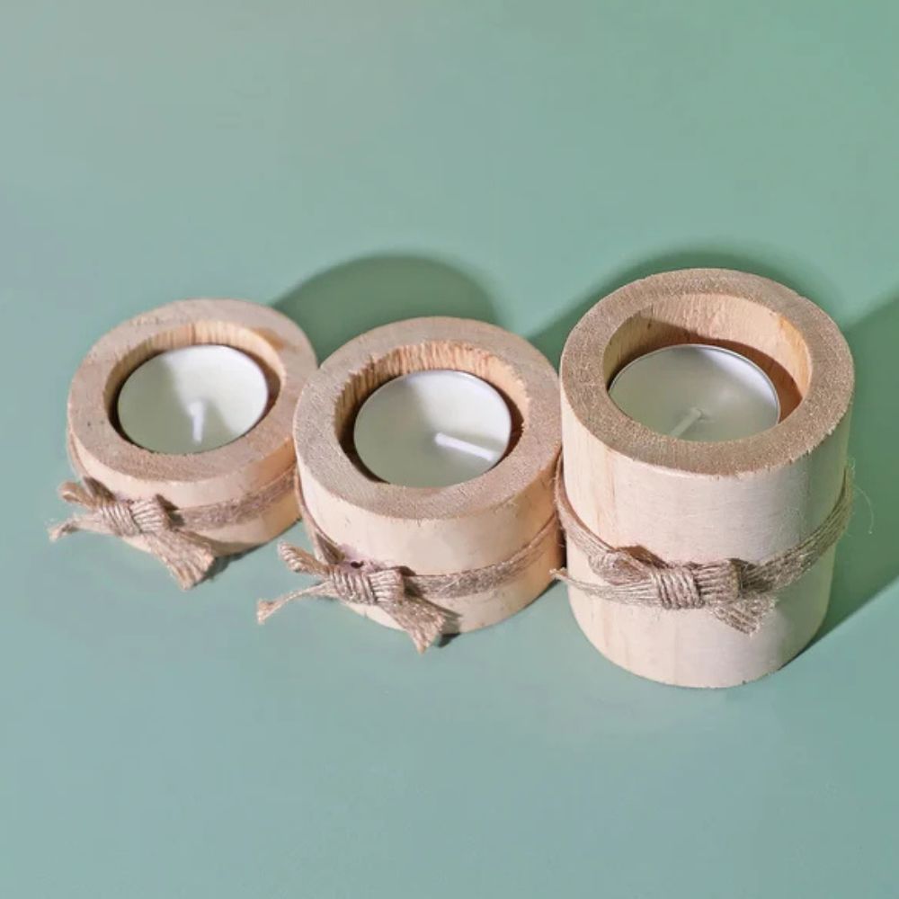 BowLift | Bamboo Essence Candle Holders | 3 sets