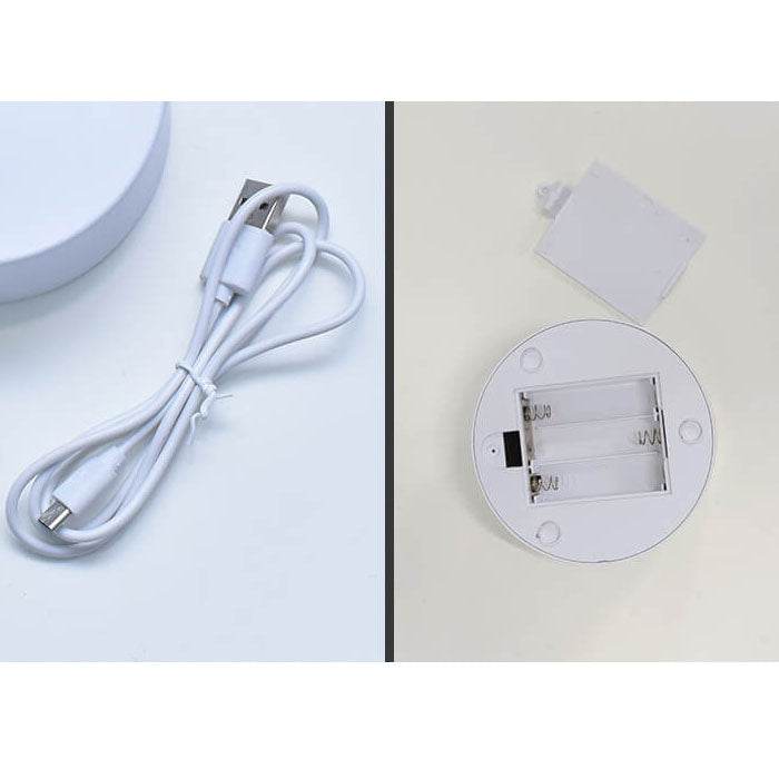 BowLift | Creative Round Hourglass Quicksand 3D LED Night Light Table Lamp