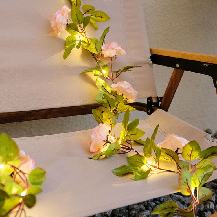 BowLift | Solar Outdoor Waterproof Shockproof Rose Outdoor LED String Lights