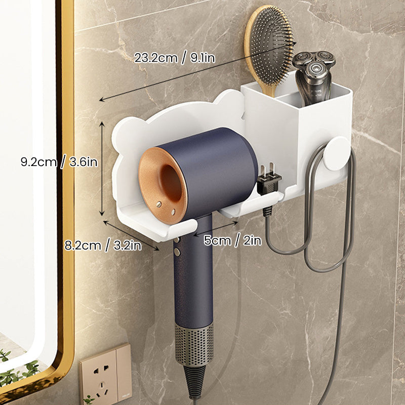 BowLift | Bathroom Hair Dryer Holder