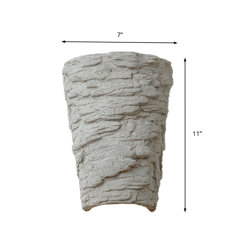 BowLift | Cement Bowl/Cylinder Shade Wall Lighting Modern Style 1 Light Bathroom Wall Light Fixture in Gray