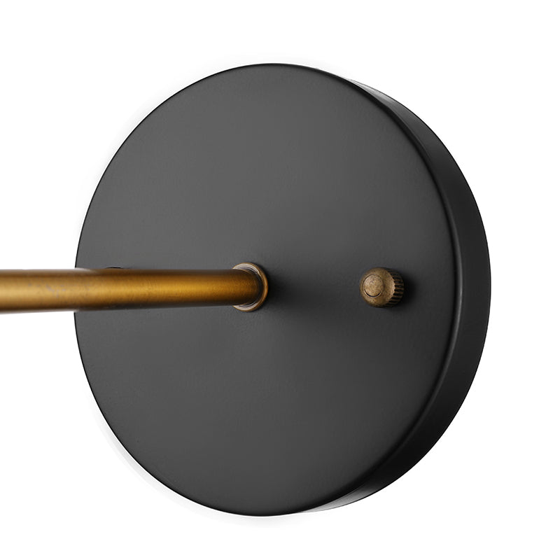 BowLift | Clear Glass Blown Wall Sconces Antiques 1 Light Living Room Lighting Fixture in Brass