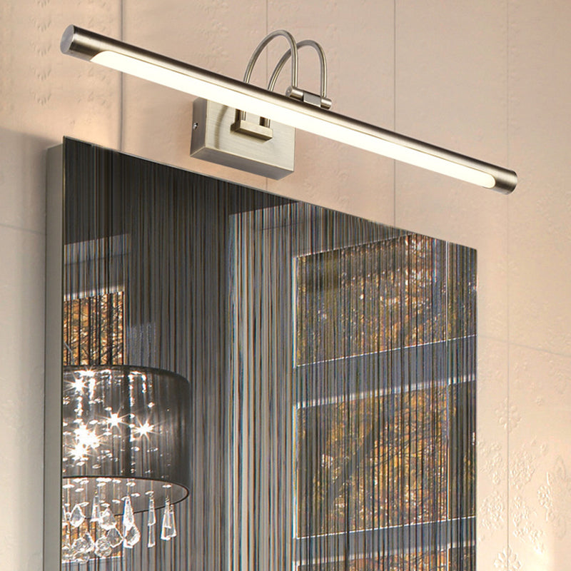 BowLift | Metallic Arch Wall Light Modern Stylish 16.5"/20.5" W LED Nickel-Finish Wall Lamp with Acrylic Shade
