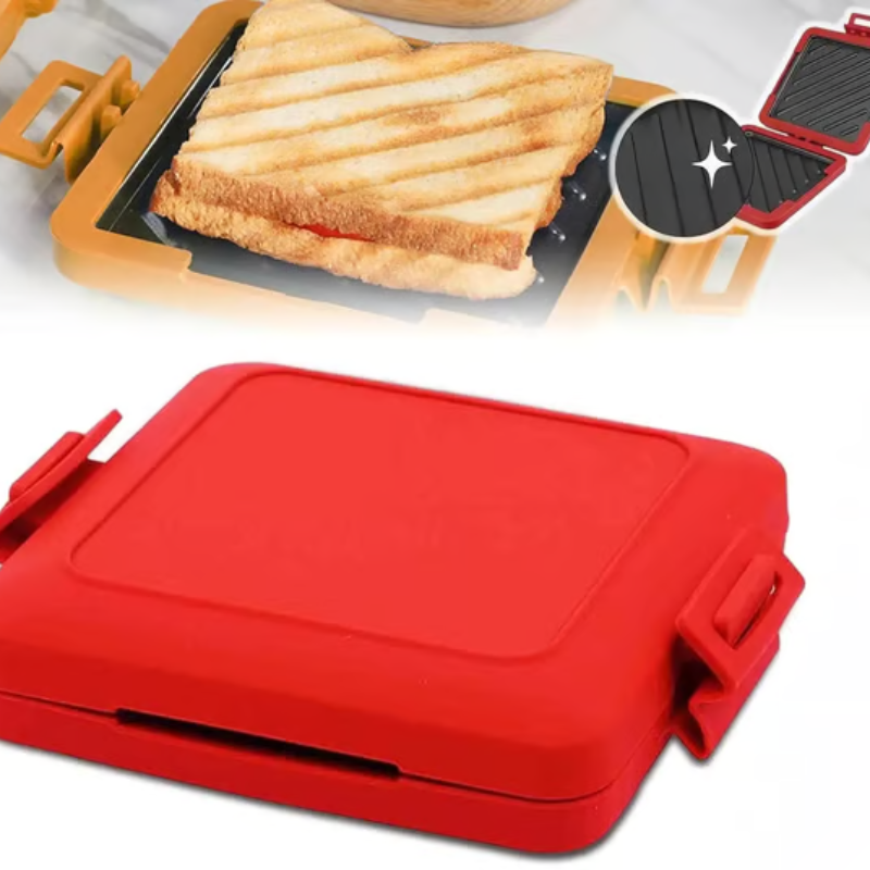 BowLift | Microwave Sandwich Toaster | Non-Stick Heatwave Grill Plates | Portable Snack Maker for Home & Travel