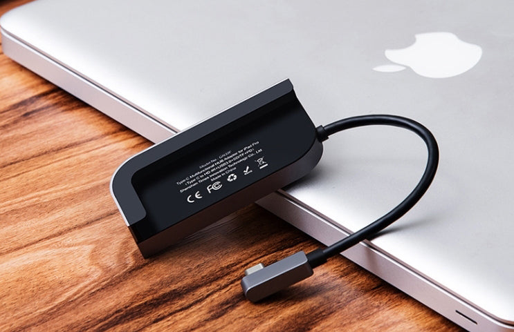 BowLift | 6-In-1 USB Type-C Hub With USB3.0, SD, MicroSD, Audio, 4K/HD & USB-C PD, For iPad Pro & More