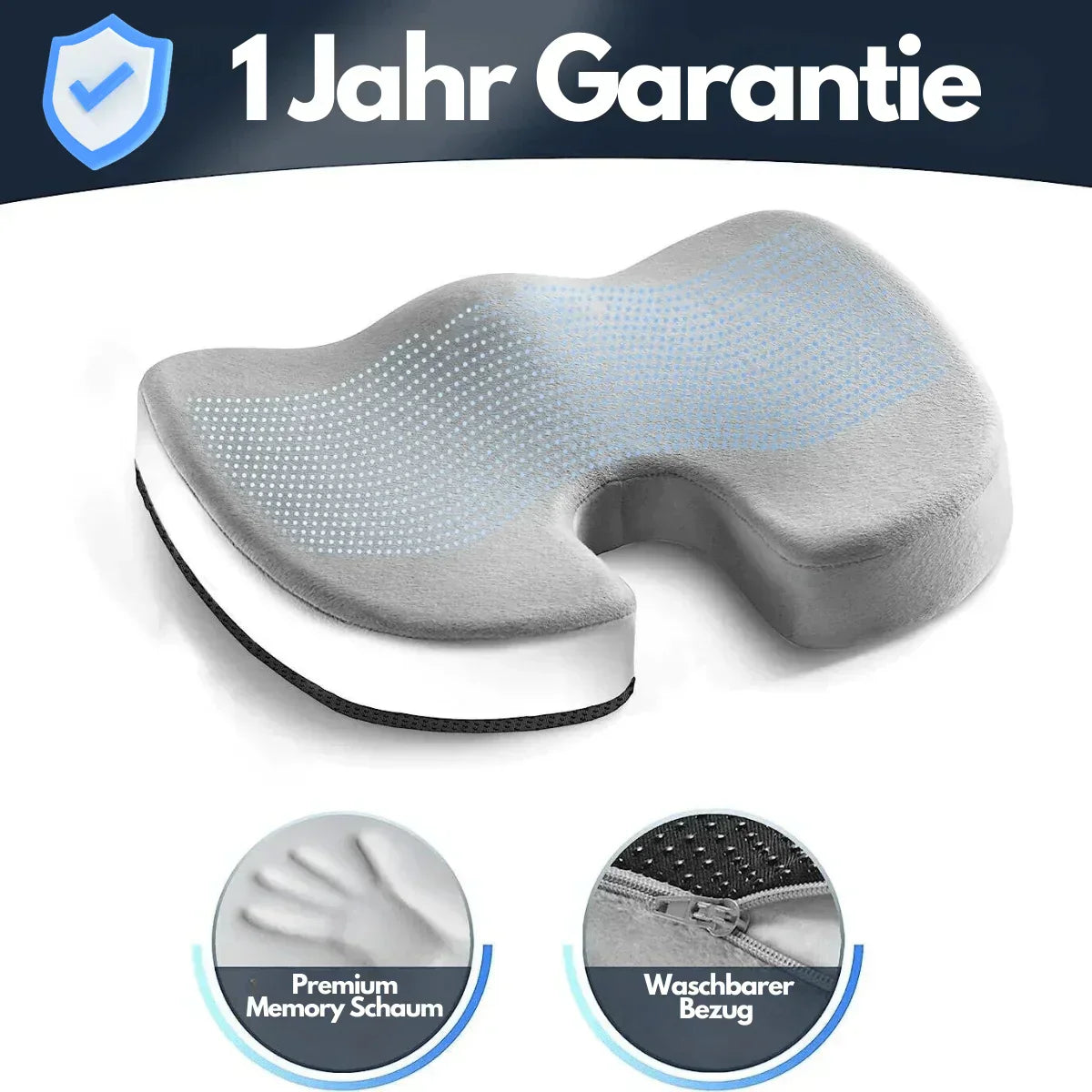 BowLift | Ergonomic 4D Comfort Seat Cushion with Orthopedic Support