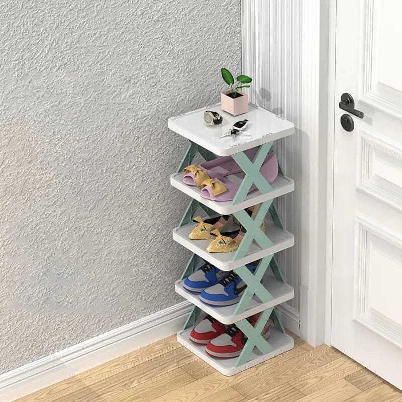 BowLift | Foldable Multi-Layer Shoe Rack, Shoe Storage Organizer