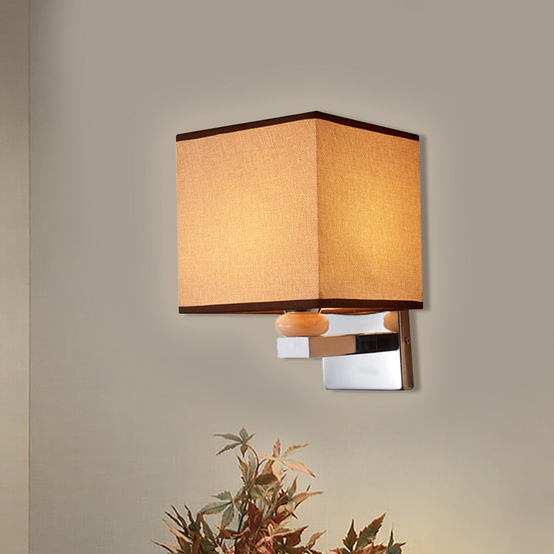 BowLift | Fabric Cube Wall Lamp Lighting Modern LED Wall Lamp in White/Black/Beige