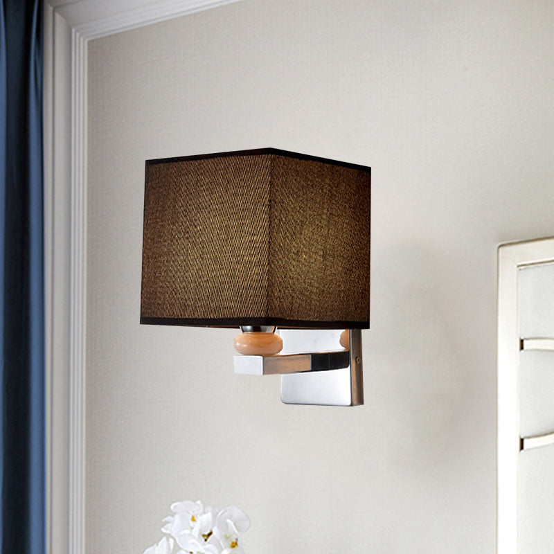 BowLift | Fabric Cube Wall Lamp Lighting Modern LED Wall Lamp in White/Black/Beige