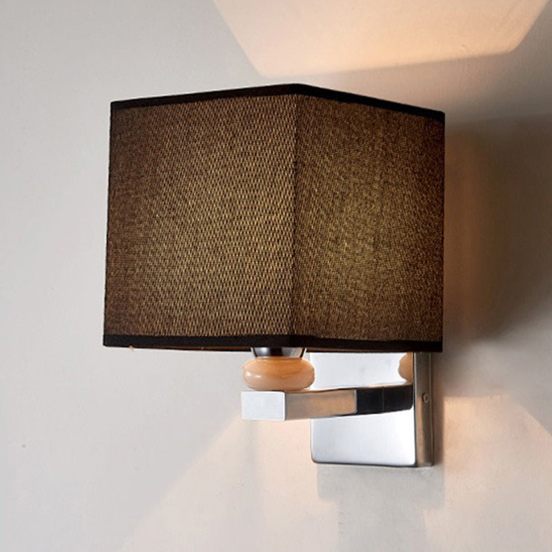 BowLift | Fabric Cube Wall Lamp Lighting Modern LED Wall Lamp in White/Black/Beige