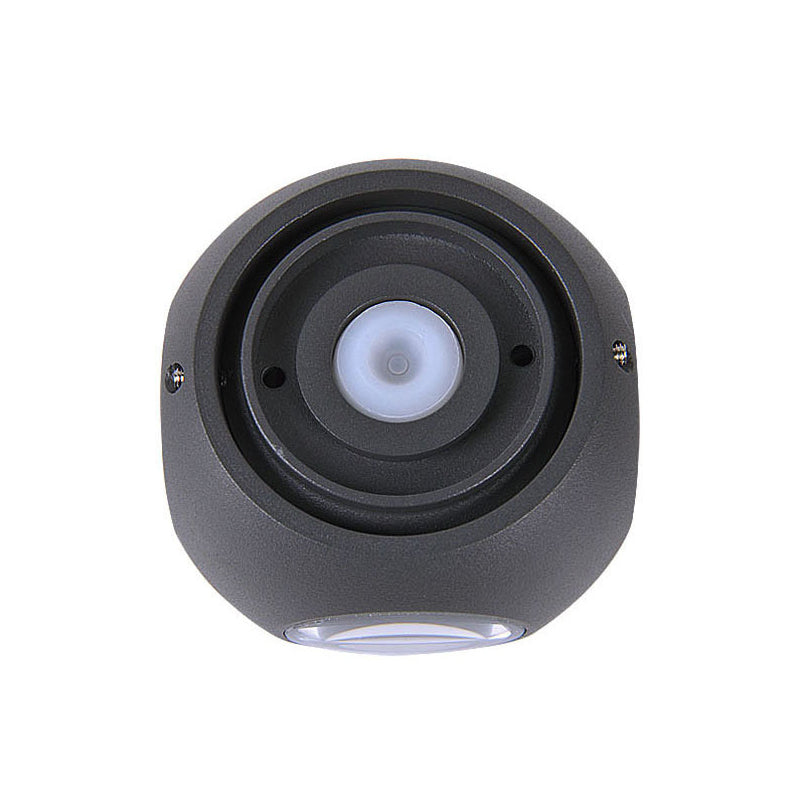 BowLift | Rounded Shade Porch Wall Lamp Aluminum Warm/White Lighting LED Modern Stylish Wall Light in Black