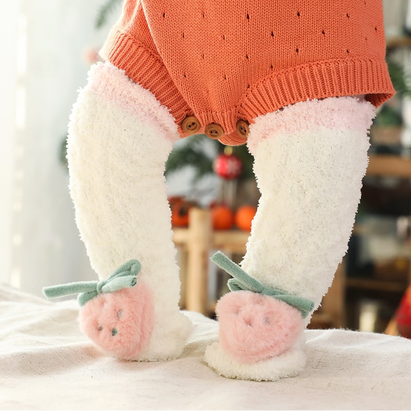 BowLift | A Pair of Baby Cute Coral Fleece Socks