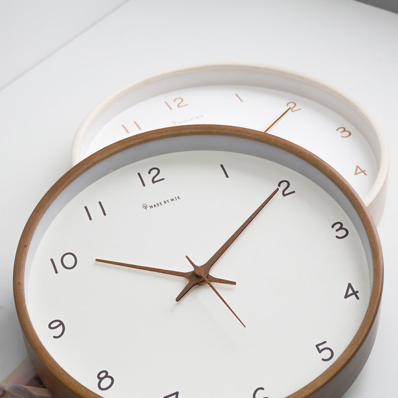 BowLift | Simple analog solid wood wall clock for home – timeless and elegant!