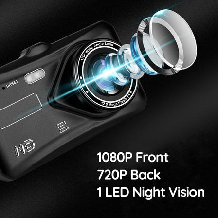 BowLift | Wireless Dashboard Camera for Vehicle Car Front and Rear Double