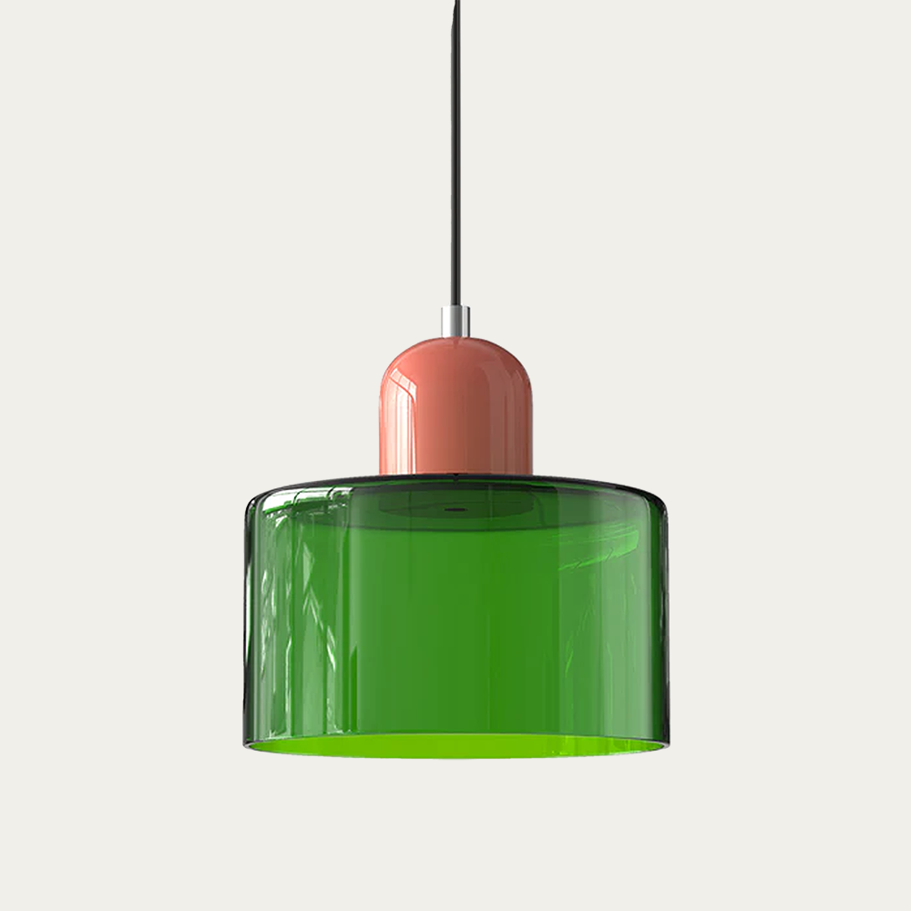 BowLift | Glass light in subtle colors of the kitchen