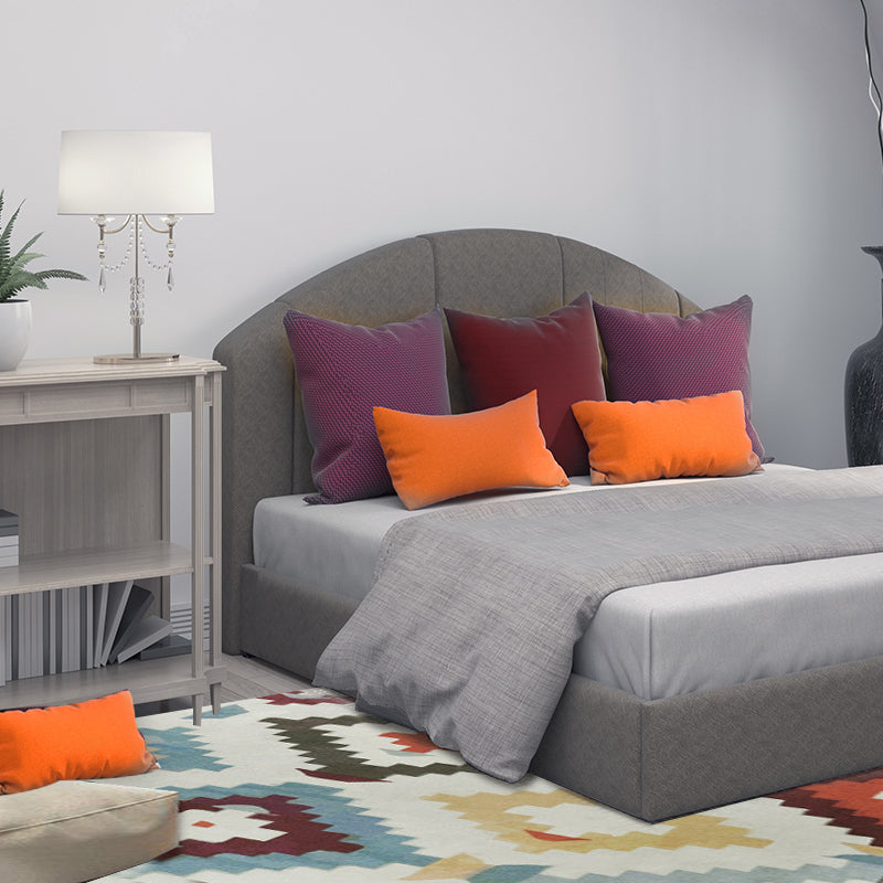 BowLift | Aztec Diamond Tribal Rug Geometric Native Totem in Multicolor Washable Polyester Rug for Living Room