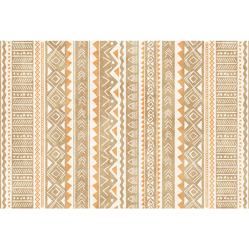 BowLift | Indian America Area Rug Striped Diamond Geometric Synthetic Stain Resistant Power Loom Rug for the Area around the Fireplace