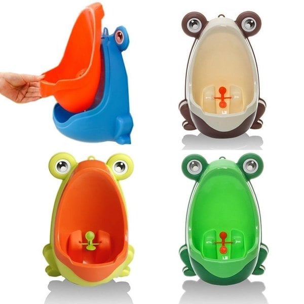 BowLift | Children's urinal in frog shape – portable potty trainer with adjustable height