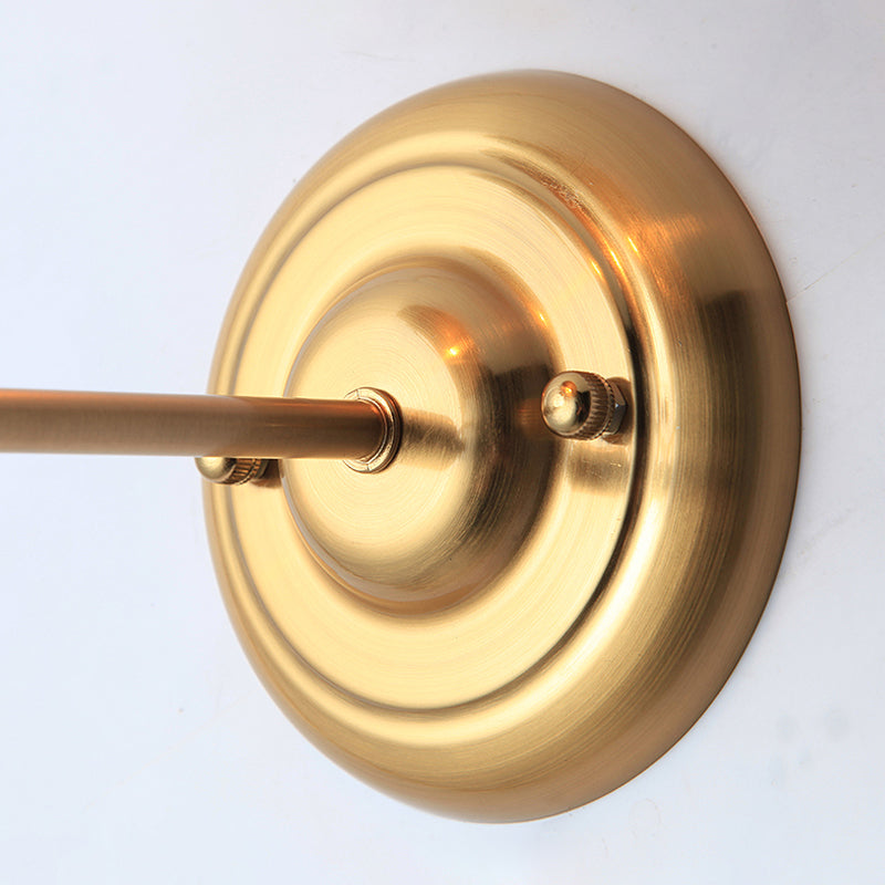 BowLift | Brass 1 Lightbulb Wall Lamp Sconces Loft Style Metal Globe Shade Wall Mounted Lamp for Dining Room