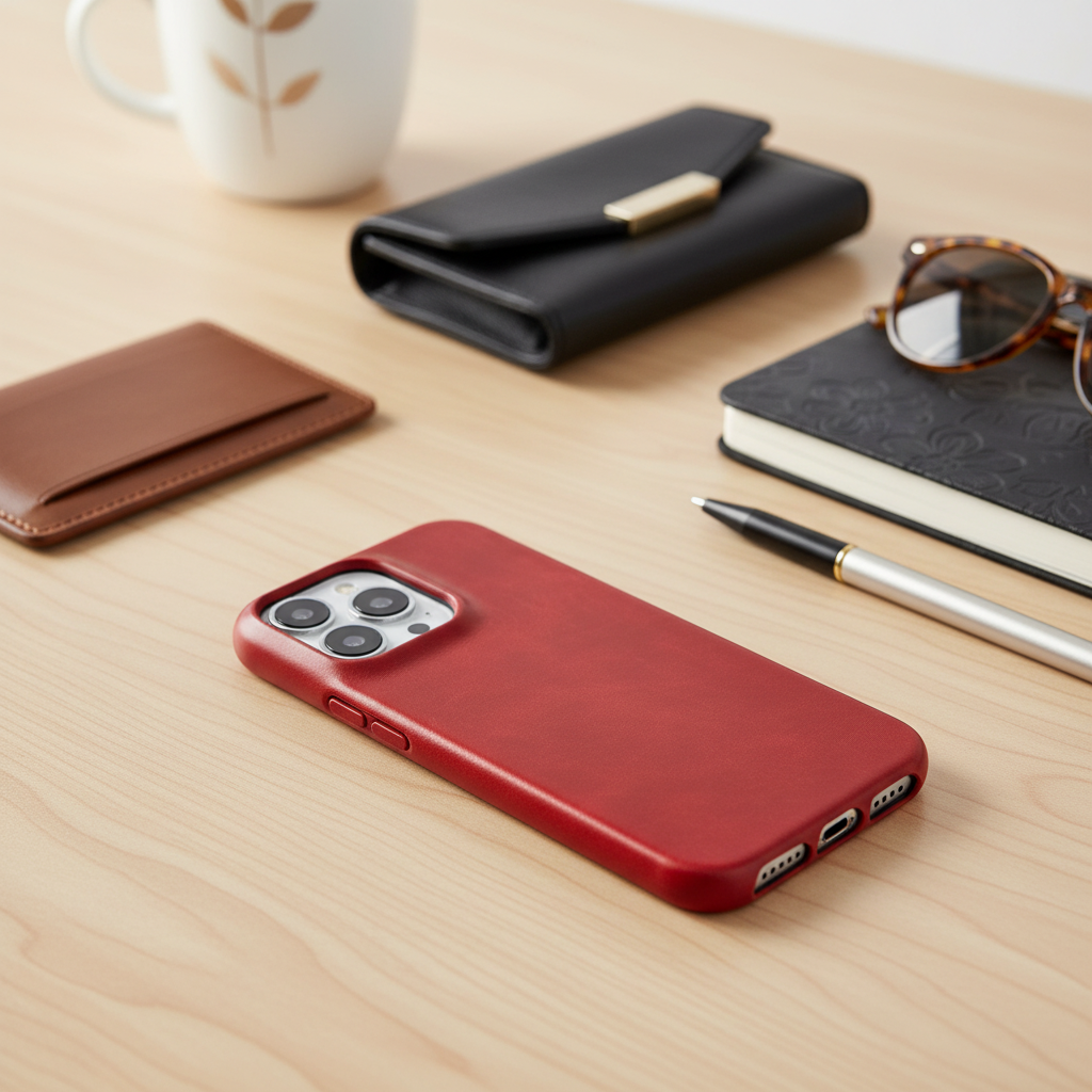 BowLift | Oil Wax Genuine Leather Apple iPhone Case
