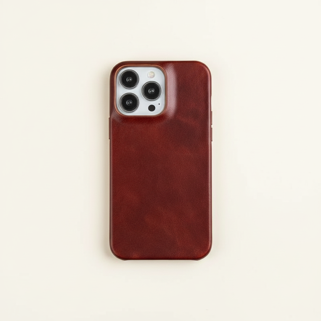 BowLift | Oil Wax Genuine Leather Apple iPhone Case