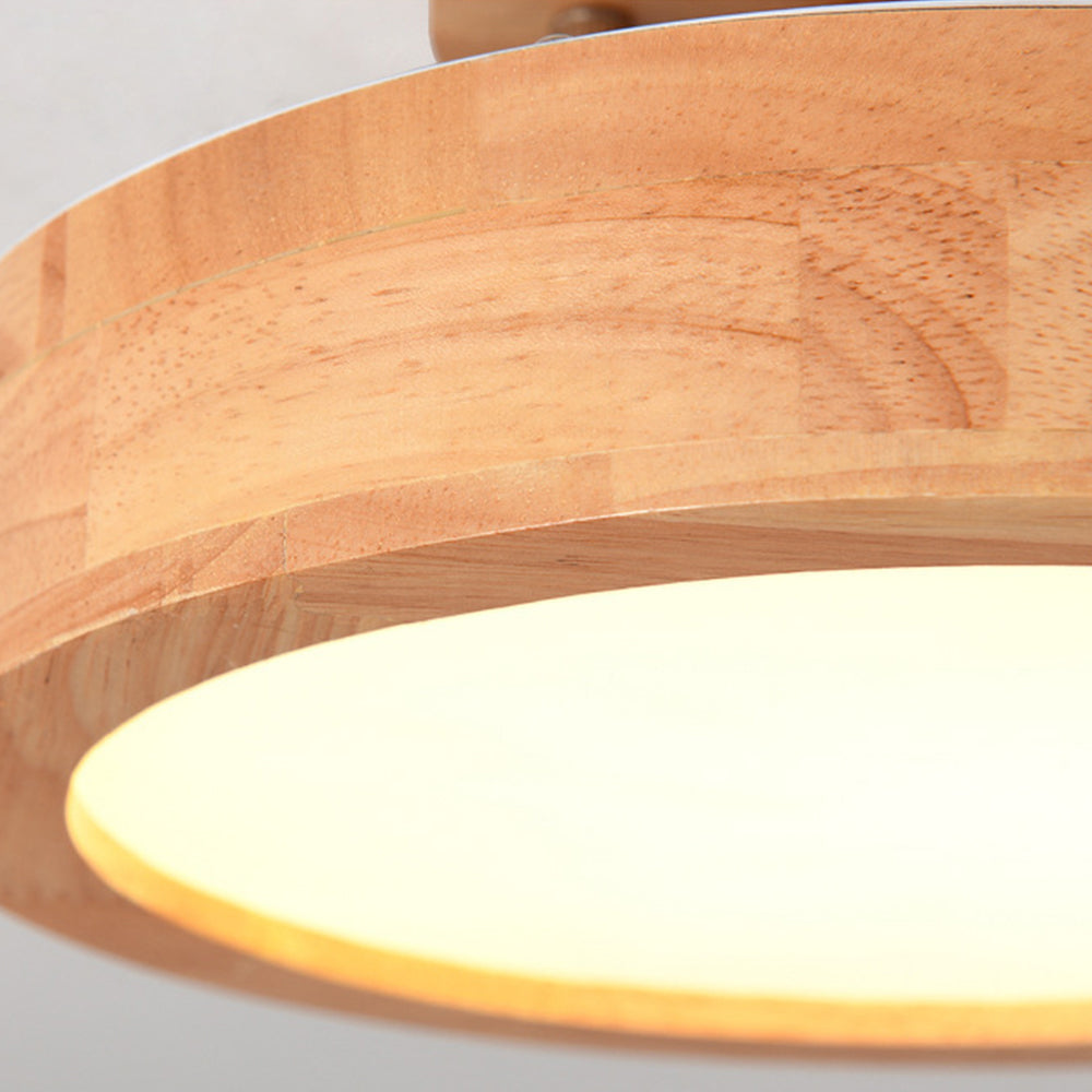 BowLift | Ceiling Light Wooden LED Flush Mount Fixture
