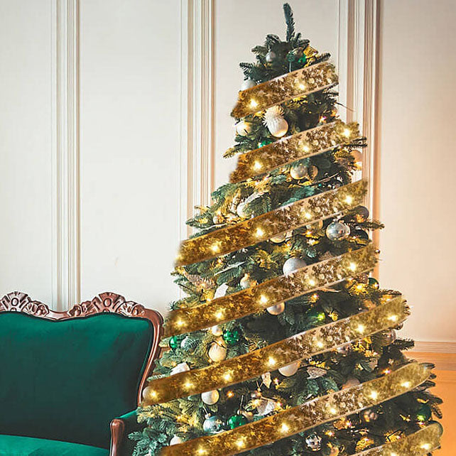 BowLift | Christmas LED Copper Wire Lights Ribbon Lights Bow Tie Ribbon Lights String Props Decorative Lights