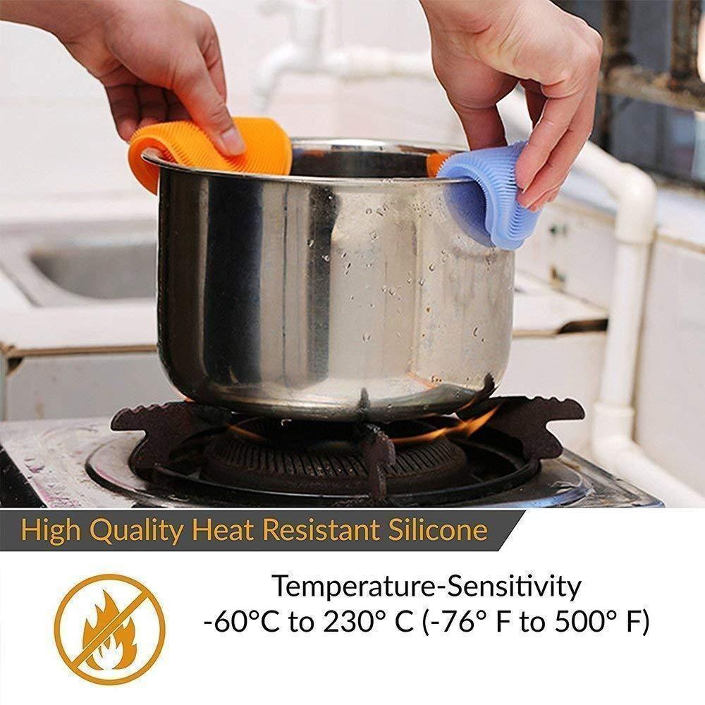 BowLift | Food Grade Multi-Function Antibacterial Silicone Scrubber Sponge Cleaning Brush Kitchen , 5pcs