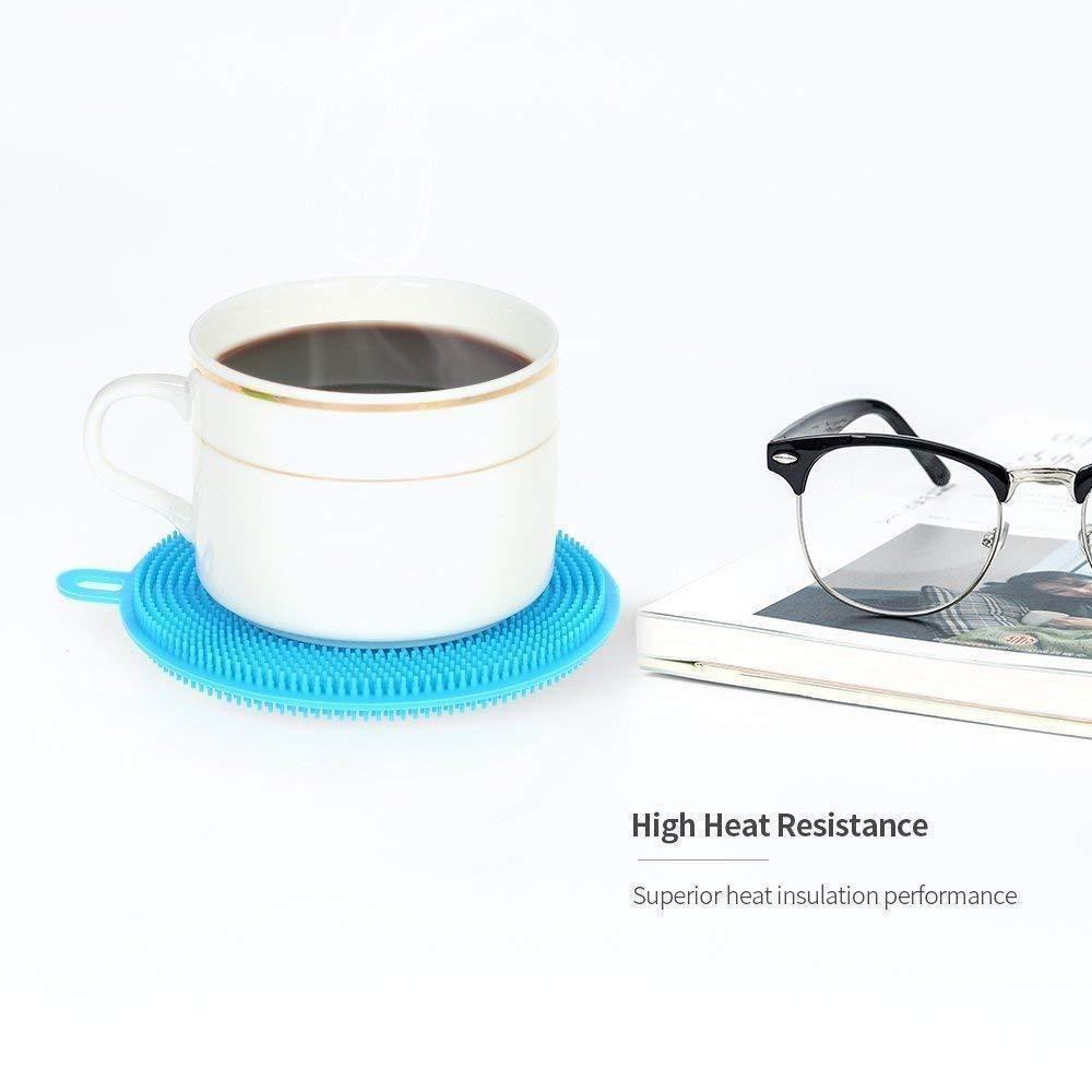 BowLift | Food Grade Multi-Function Antibacterial Silicone Scrubber Sponge Cleaning Brush Kitchen , 5pcs