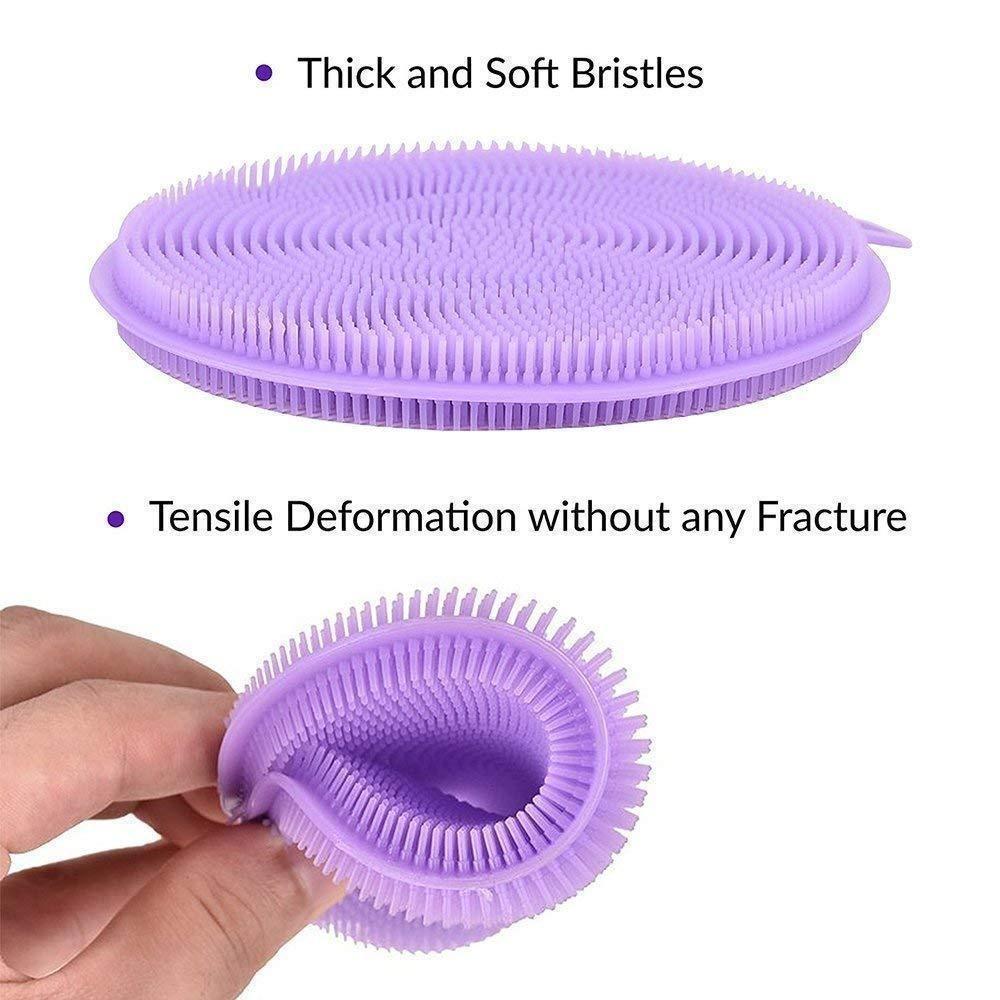 BowLift | Food Grade Multi-Function Antibacterial Silicone Scrubber Sponge Cleaning Brush Kitchen , 5pcs