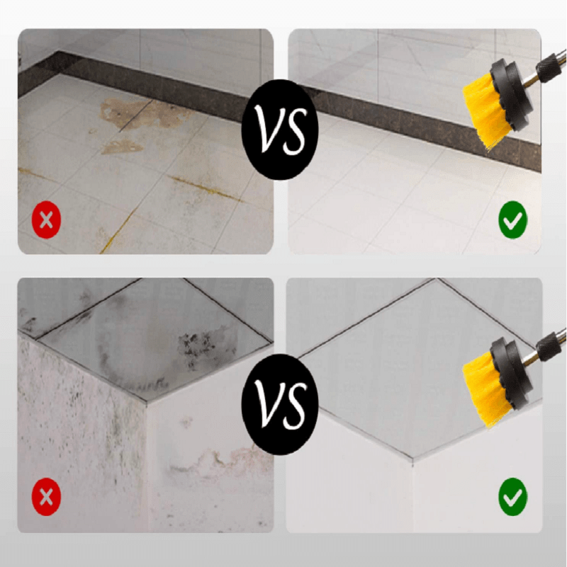 BowLift | Bathroom Floor Kitchen Car Maintenance Cleaning Brush,Cordless Drill NOT Included