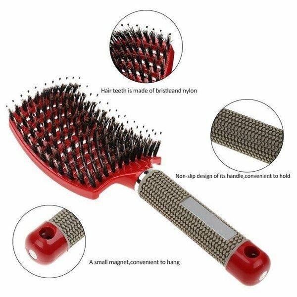 BowLift | Detangler Bristle Nylon Hairbrush
